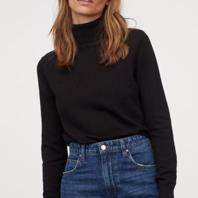 Mono Print Lace Trim Tee
